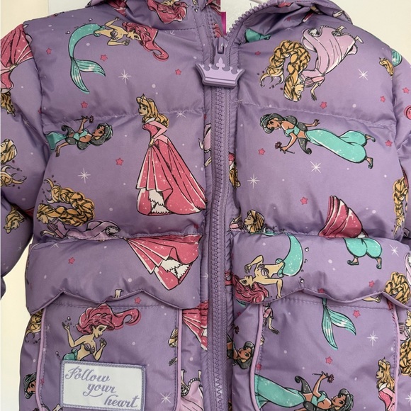 Disney Princess Puffer Jacket - Picture 2 of 6